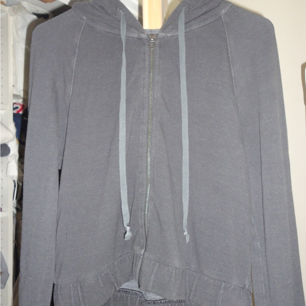 American Eagle Outfitters Navy/Gray Hoodie